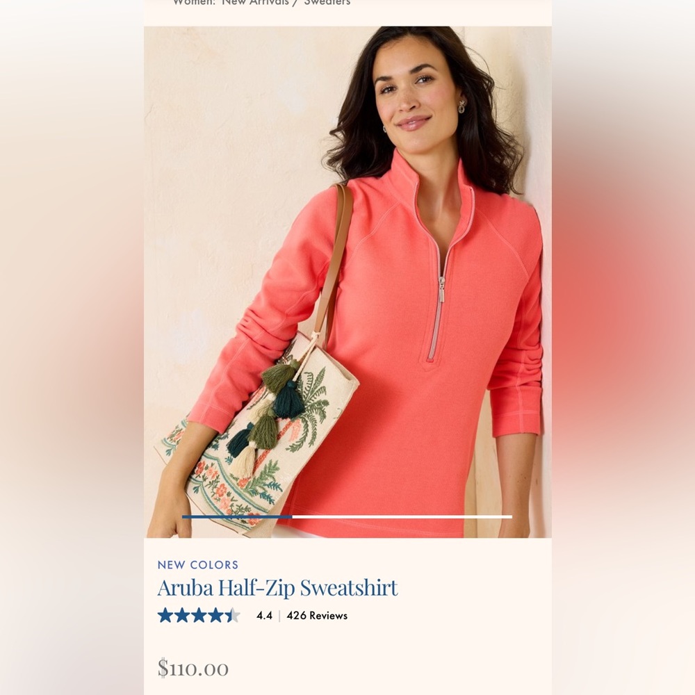 Tommy Bahama large color Dubarry Coral